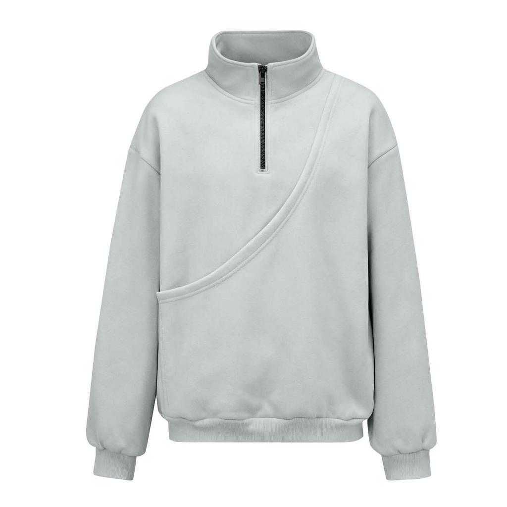 Women's Stand Collar Long Sleeve Sweatshirt Top