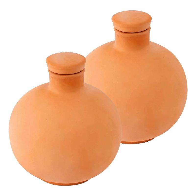 

Горшок для постоянного увлажнения растений на 14 дней, стабильная подача воды, конструкция из красной глины, легкое пополнение 1