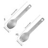Picnic Flatware Camping Titanium Spork Spoon Non Taste, Nonslip Grip Soup Spoon