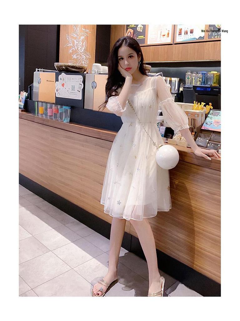 2026 New Women's Small Summer Mori Style Fairy Dress