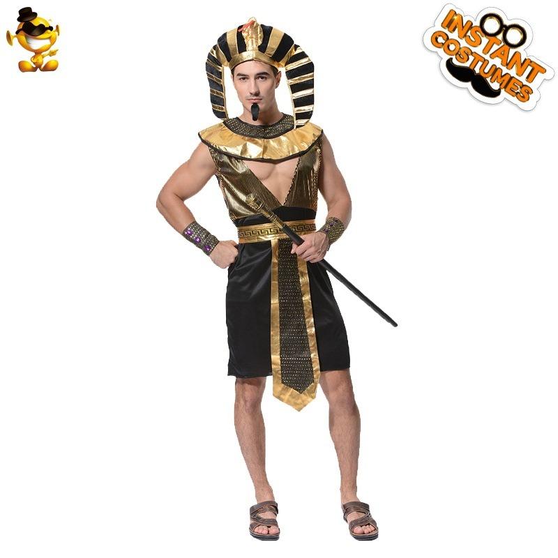 Halloween adult male pharaoh party dress masquerade stage show costume cosplay