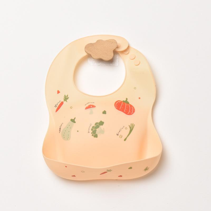 Food Grade Silicone Baby Eating Bibs Easy to Clean Baby Bibs Drool Towels Waterproof Children Silicone Drool Bibs
