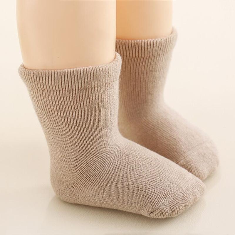 Thick Newborn Socks for Baby Girl Boy Terry Cotton Infant Toddler Socks for Girls Boys Keep Warm in Home 0-3Years Winter