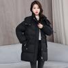 Down Cotton Jacket Women's 2025 New Mid-length Plus Size Loose Bread Jacket Cotton Jacket Winter Padded Jacket Thickened Jacket