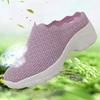 XIHAHA Women Tennis Shoes Female Walking Shoe Easy Put On Slippers Slip-on Sock Footwear Outdoor Thick Bottom Woman Sneakers