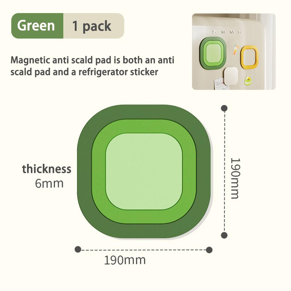 3-in-1 Silicone Magnetic Kitchen Table Mats Multi-Size Multiple Usage Easy to Clean Ideal Home Essentials for Pots Plates Cups