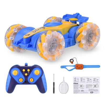 Stunt RC Car with Gesture Control and Spray Function, 360 Degrees  Rotation Remote Control Drift Car with LED Lights,