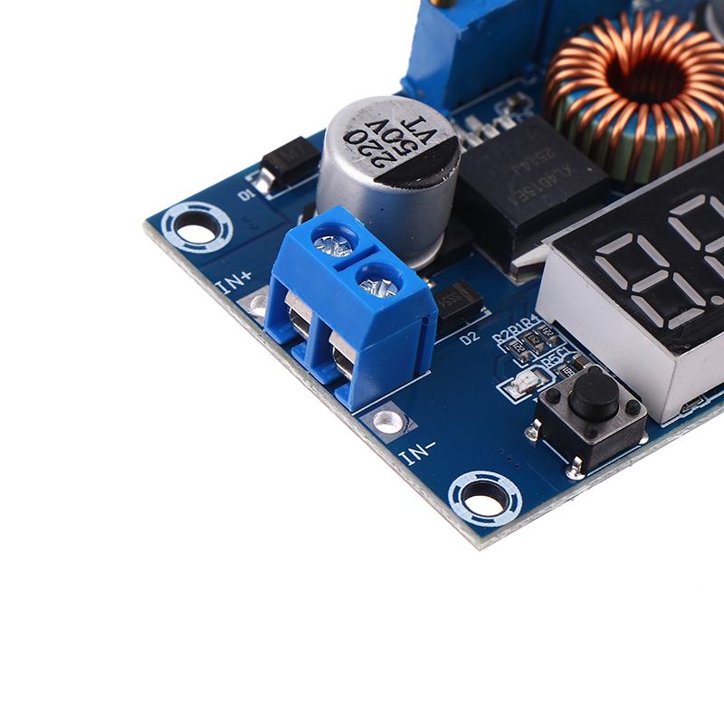 Xl4015 75W Dc-Dc 5A Led Drive Lithum Battery Charger Module Regulators Module Adjustable Buck Module With Voltmeter Display