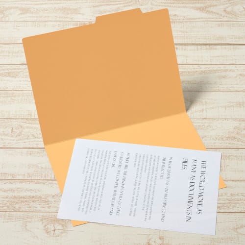 Plus File Individual Folder Recycled Paper B4 Yellow 10 Sheets FL068IF 87-437ÁE0