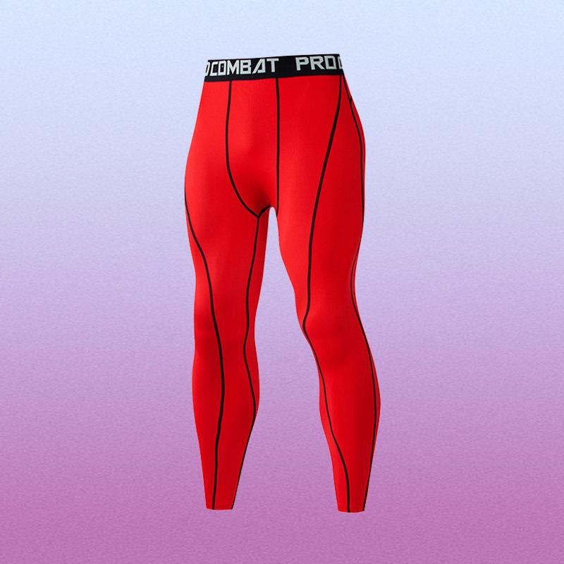 

Мужские компрессионные спортивные брюки быстросохнущие: Плотный, дышащий, высокая эластичность для баскетбола, футбола, бега и фитнес-тренировок. Large красный