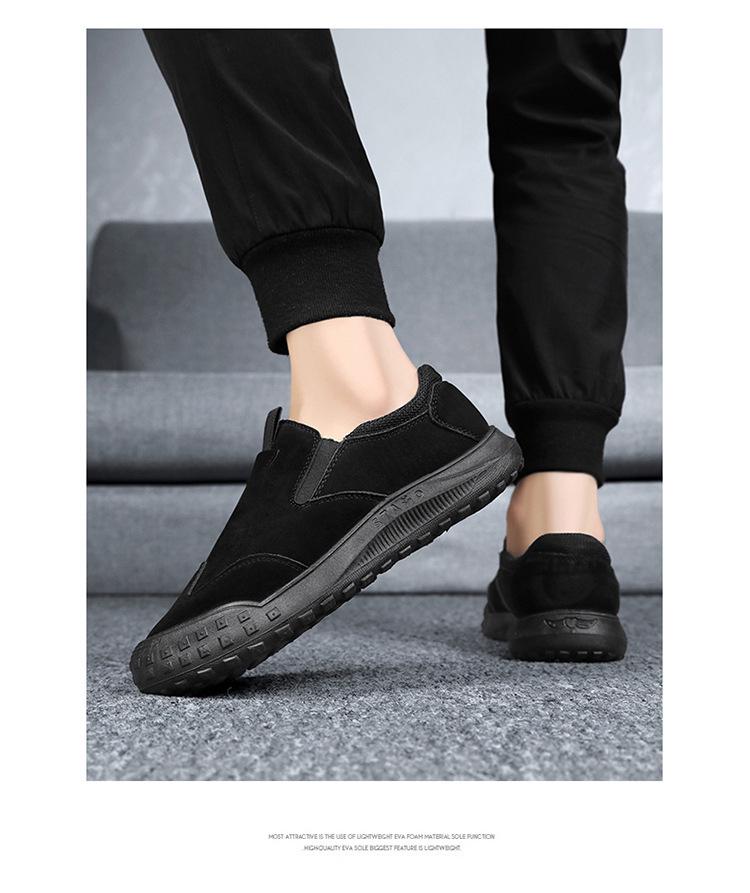 Herren Wasserdichte Leder Outdoor Arbeitsschuhe Low-Cut: Rutschfeste, Verschleißfeste Lässige Sommerstiefel