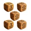 Bold And Funny Work Dice Wooden Office Stress Relief Dice Six Savage Sayings Cheeky Desk Accessory Gag Gifts for Coworkers