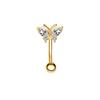 Simple  Angel Wings Butterfly Navel Ring For Women Girls Exquisite Belly Button Rings Sexy Belly Piercing Jewelry Gifts