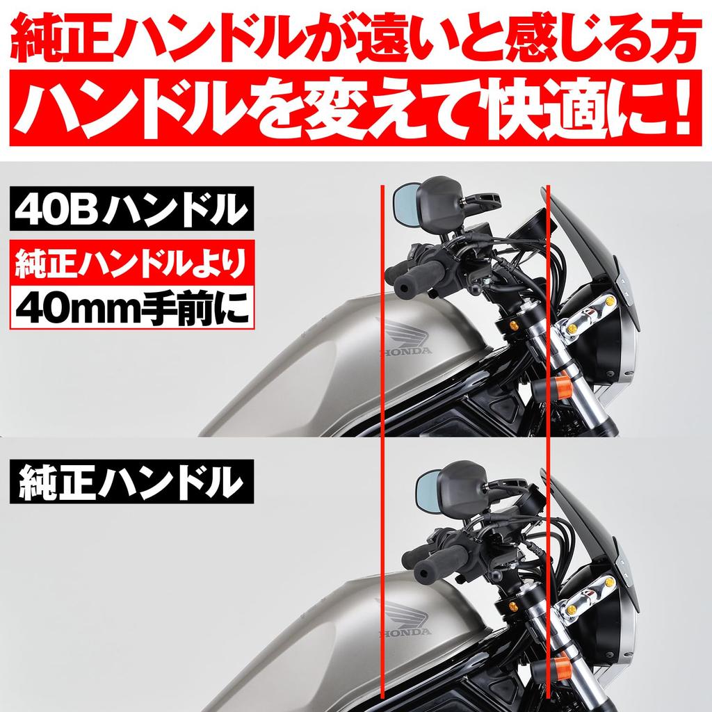 Daytona Motorcycle Handlebars for Rebel Handlebar Relief Inner Weight 145mm Matte Black 15421 250/500 (17-23) - - - -