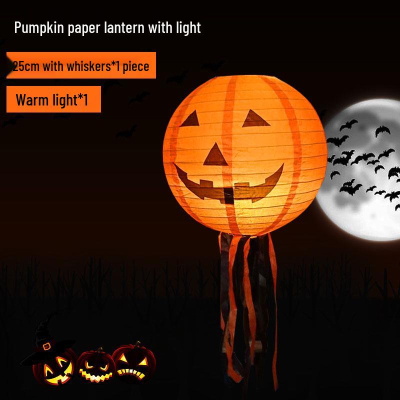 Halloween String Lights: Pumpkin Lantern Decor for Bars, Kindergartens, and More - Hanging Ornaments & Handheld Props