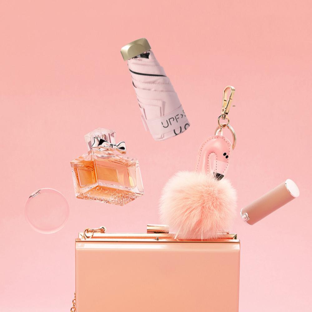 Lightweight Mini Sun Protection Umbrella Mini Folding Sun Umbrella  Outdoors