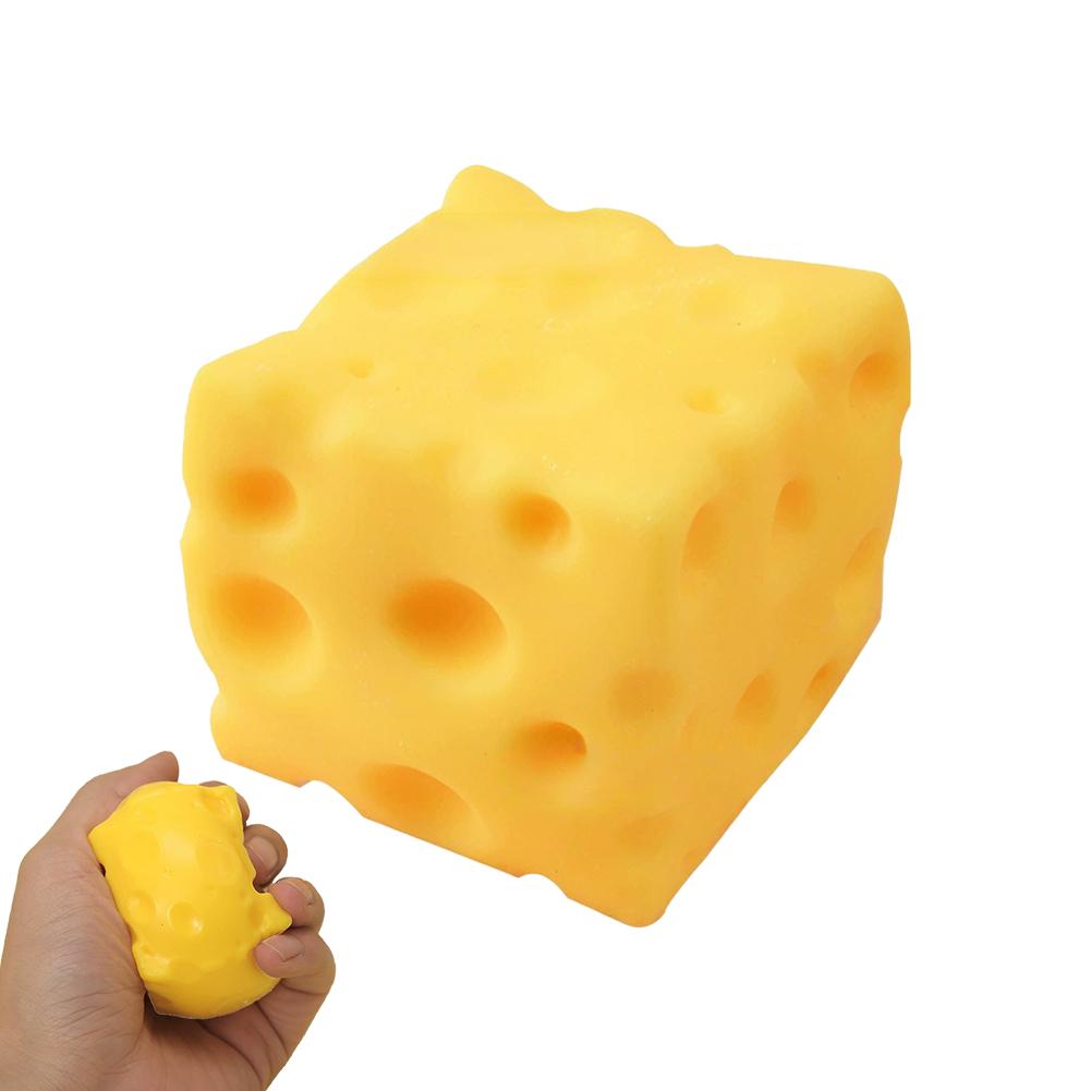Toys Extra Large Size Cheese Fidget Toy Slow Rebound Shapeable Venting Ball Realistic Giant Squeeze for Adult Stress Relief