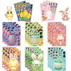 16Sheets Easter Stickersegg Decorating Bunny Stickers Easter Activities Party Favors Games Easter Crafts Gifts Bags