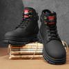 New Fashion Autumn And Winter Men's High Top Martin Boots Students Male Boys Trending Soft Sole Work Shoes Labor Protection Martin Sneakers