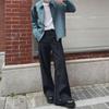 2024 CleanFit Men's Flared Casual Trousers – Straight, Loose, Wide-Leg, Floor-Length