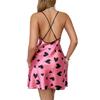 Neckholder-Pyjama, Hauskleidung, Lässiger, lockerer und bequemer Pyjama, Lässiges, sexy rückenfreies Neckholder-Kleid in Herzform