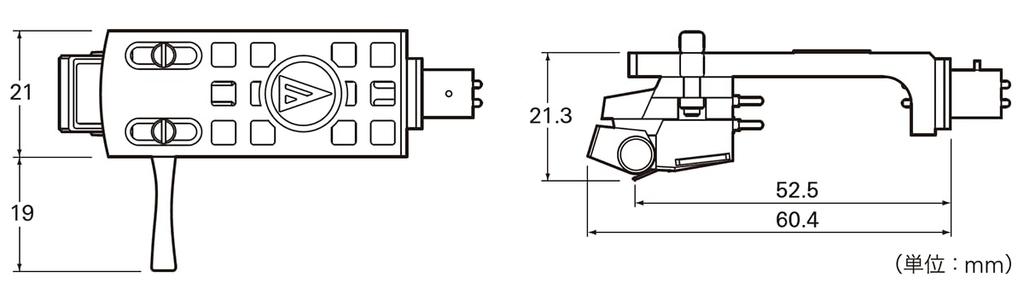 Audio Technica VM Type Stereo Cartridge with Head Shell Solid Oval Needle VM530EN/H