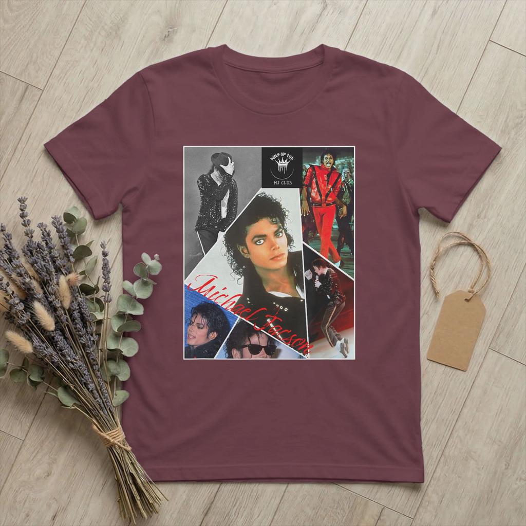 Michaels Pop King Jacksons T Shirts for Unisex Pure Cotton Casual TShirts Round Neck Singer Hip Hop Tees Short Sleeve Clothes Gift