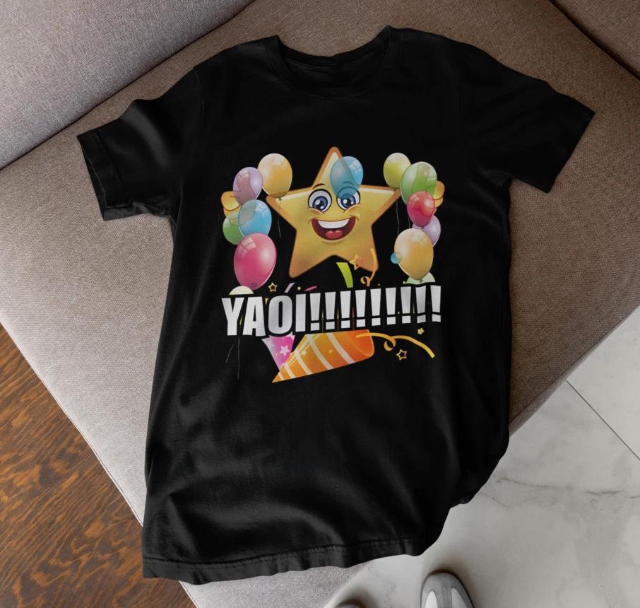 

Yaoi Anime Shirt Funny Otaku Manga Fan Graphic Tee Unisex Black S