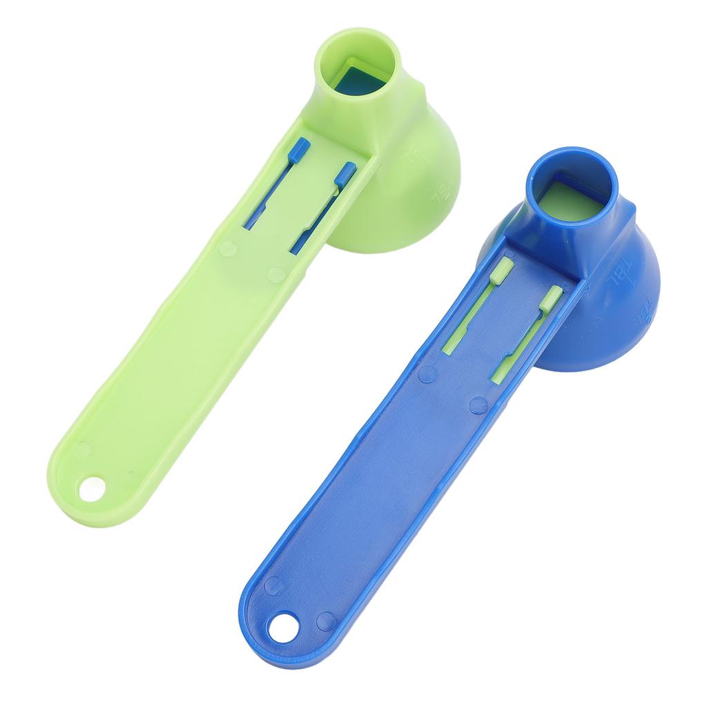 2 Stück Proteinpulver Schiebelöffel Kaffee Auslaufsicherer Löffel Trichter Messlöffel Babynahrung Messlöffel