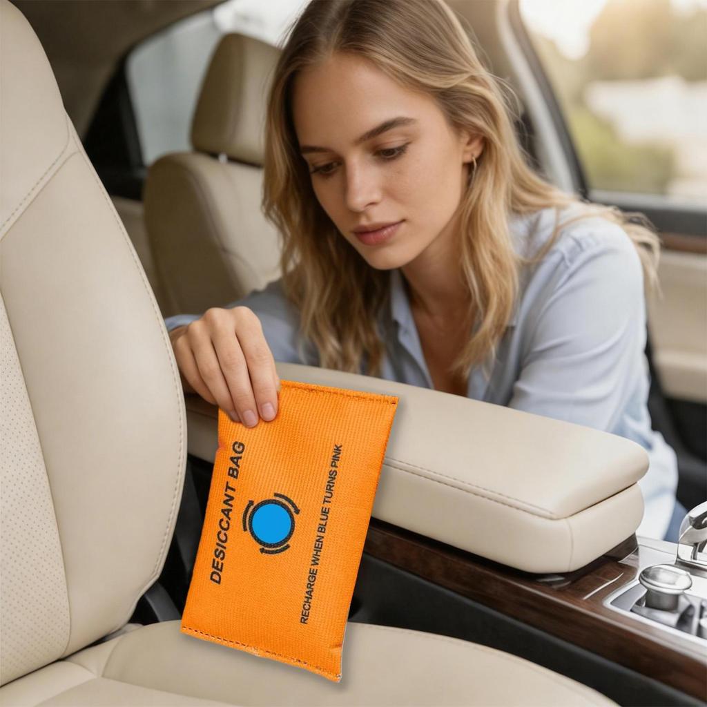 Car Dehumidifier Leak-Proof Silicone Beads Desiccant Reusable Humidity Absorber For Windscreens Interior Closet Basement Garage