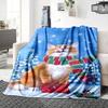 Winter Cat Snowscape Blanket Soft Throw Blanket For Home Bedroom Bed Sofa Travel Office Solid Christmas Blanket
