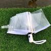 1Pc Transparent Umbrella Folding Automatic Open and Close Umbrella Mori Three-Fold Student Sunny Umbrella