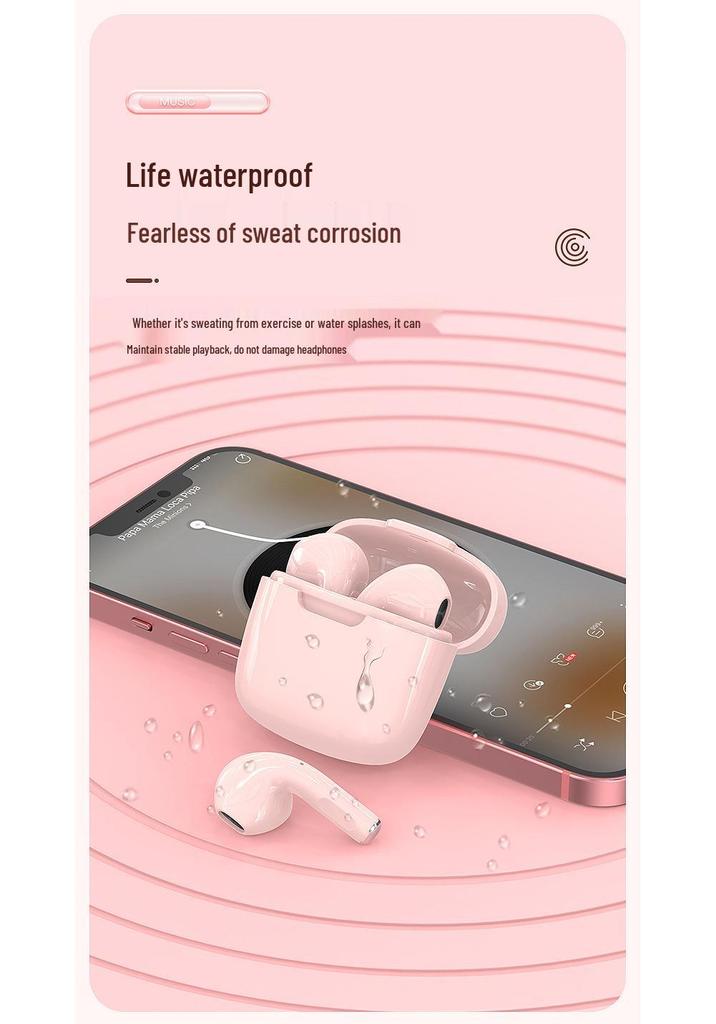 Half-in-ear Bluetooth TWS Earbuds: Wireless Noise-Cancelling, Universal Clip-on Sports Earphones for Android