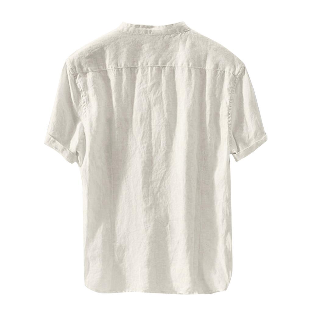 Men Casual Loose Short-sleeved Fashion Summer Beach Quick-drying Shirt