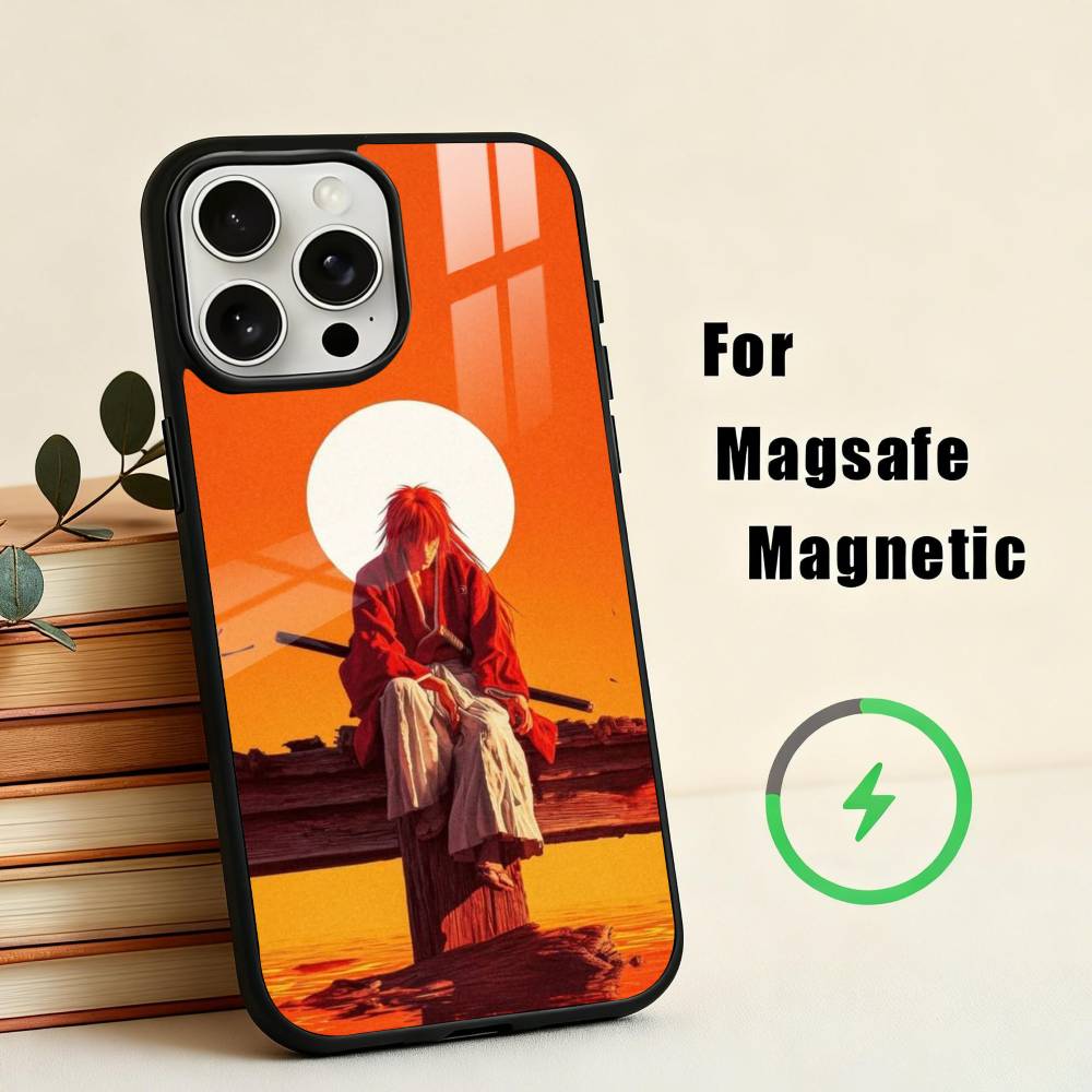 Anime R-Rurouni K-Kenshin-N Phone Case For iPhone17,16,15,14,13,12,11 Plus,Pro Max Magnetic For Magsafe Wireless Charging
