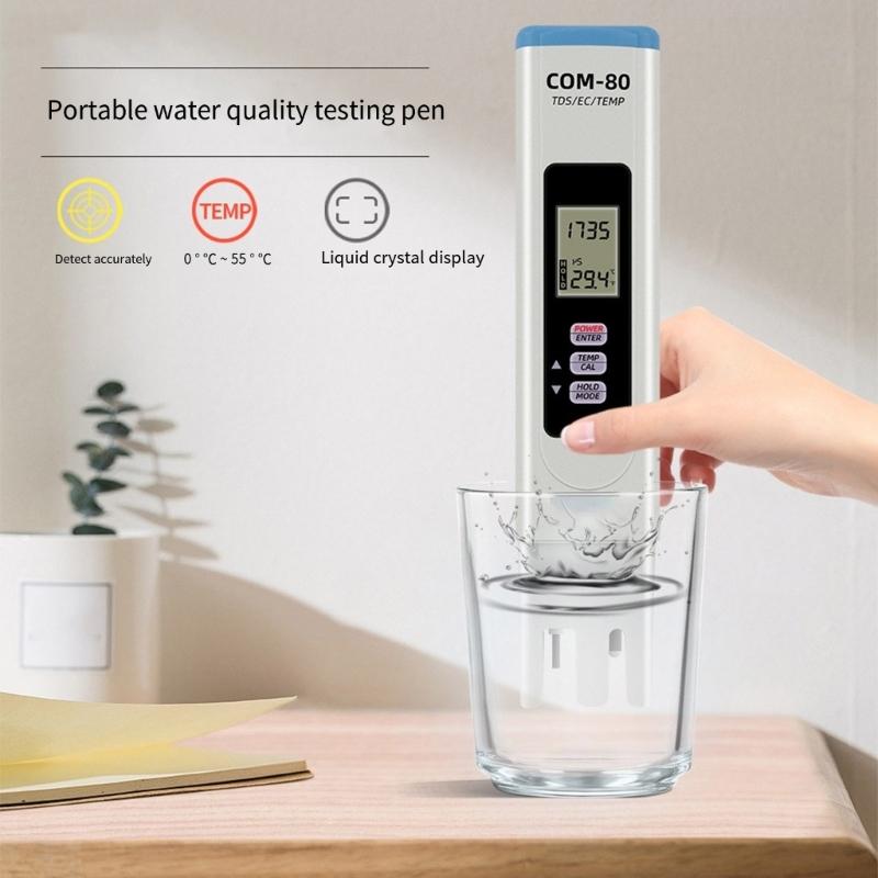 Waterproof Digital Salinity Tester Convenient Salinity and Temperature Tester for Accurate Water Quality Analysis