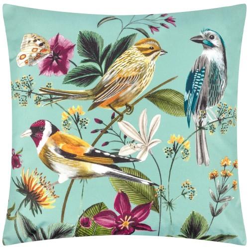 Wylder Nature Midnight Garden Birds Outdoor Cushion Cover
