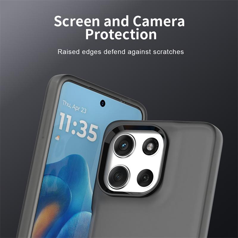 Anti-Drop Candy Color Case For Motorola Moto G56 Matte PC Transparent Back Case Moto G56 G66j G66y G86 Cover For Moto G56 Case