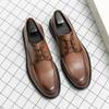 Loafers Men Casual Leather Shoes Lace Up Fashion Italian Moccasins Luxury Designer Brand Loafer Evening Dress Business All-match
