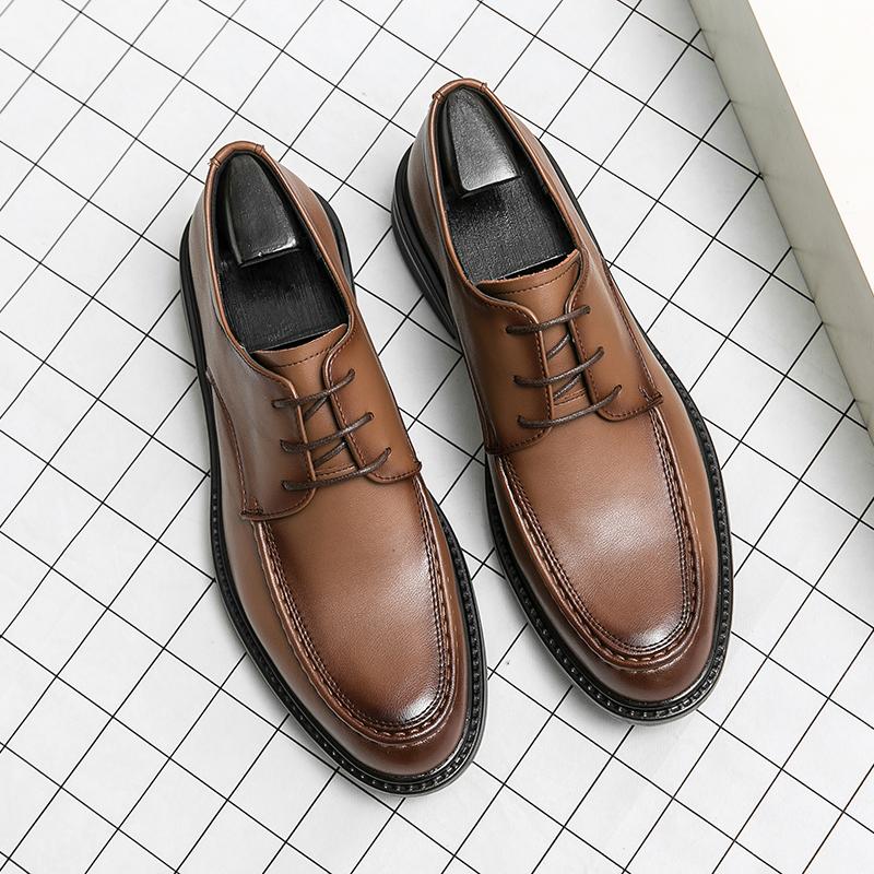 Loafers Men Casual Leather Shoes Lace Up Fashion Italian Moccasins Luxury Designer Brand Loafer Evening Dress Business All-match