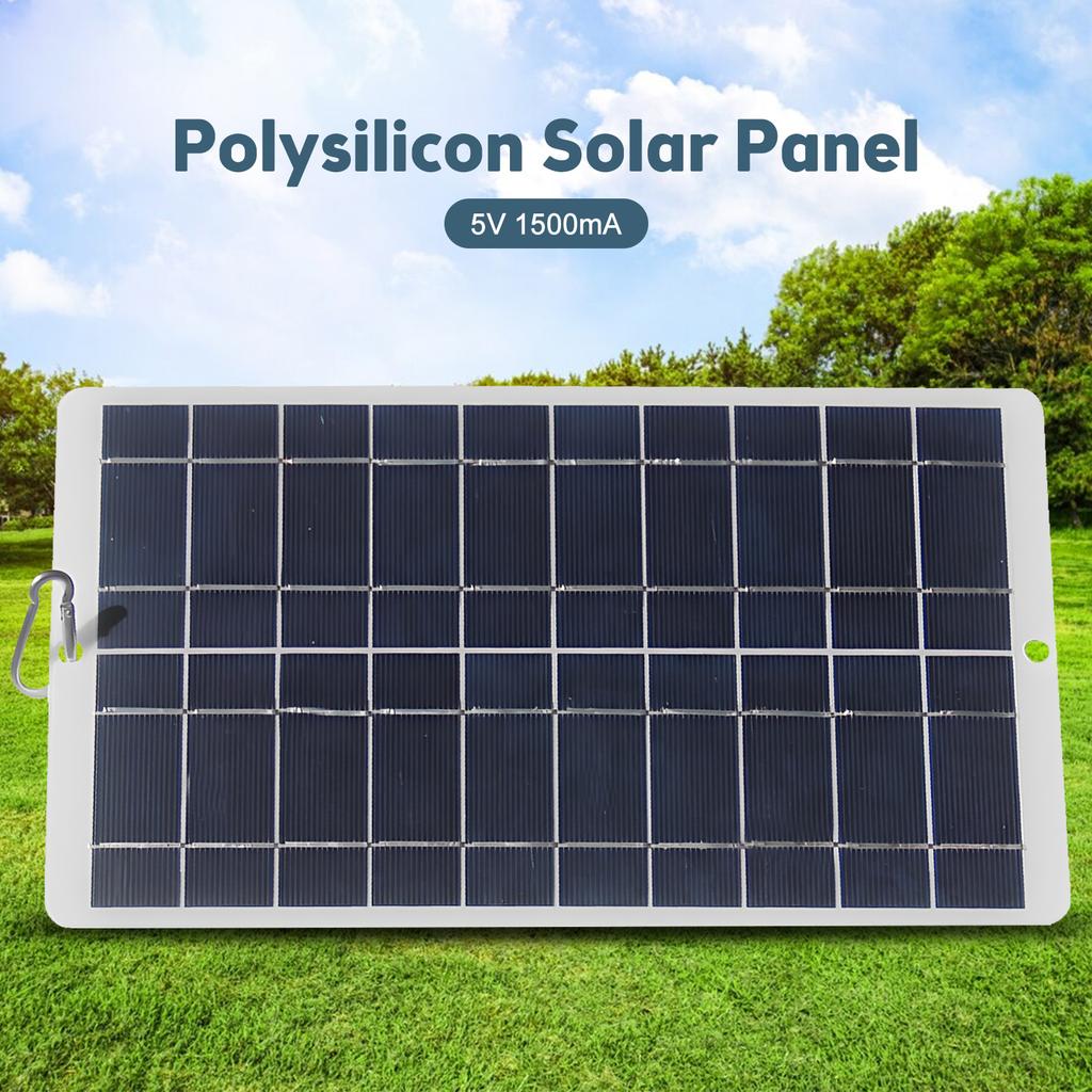 8 Watt Solar Panel - IPX6 Waterproof 5 Volt Monocrystalline Solar Panel ...
