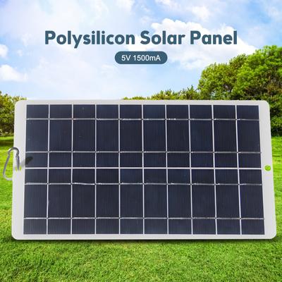 Pannello solare da 8 Watt - Pannello solare monocristallino da 5 Volt impermeabile IPX6 19% ad alta efficienza Tipo-C