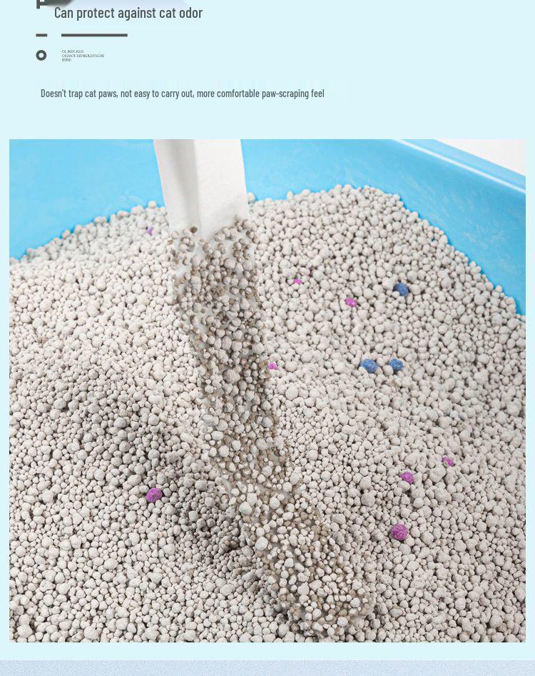 Jin Clumping Cat Litter with Activated Carbon, Large Bag, Odor-Proof Deodorizing Cat Litter.