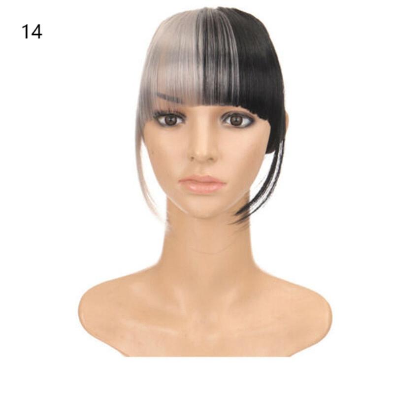 One Piece REAL Natural Hair Extension Fringe Bangs Clip Real Thick As Human