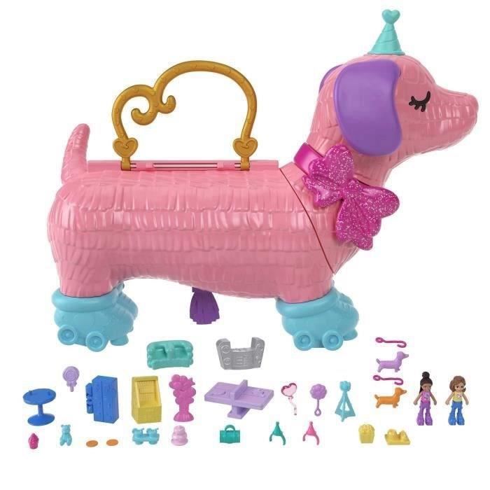 Überraschungs-Welpe - Polly Pocket - hkv52 - Mini-Puppe Polly Pocket Kompakt-Spielset