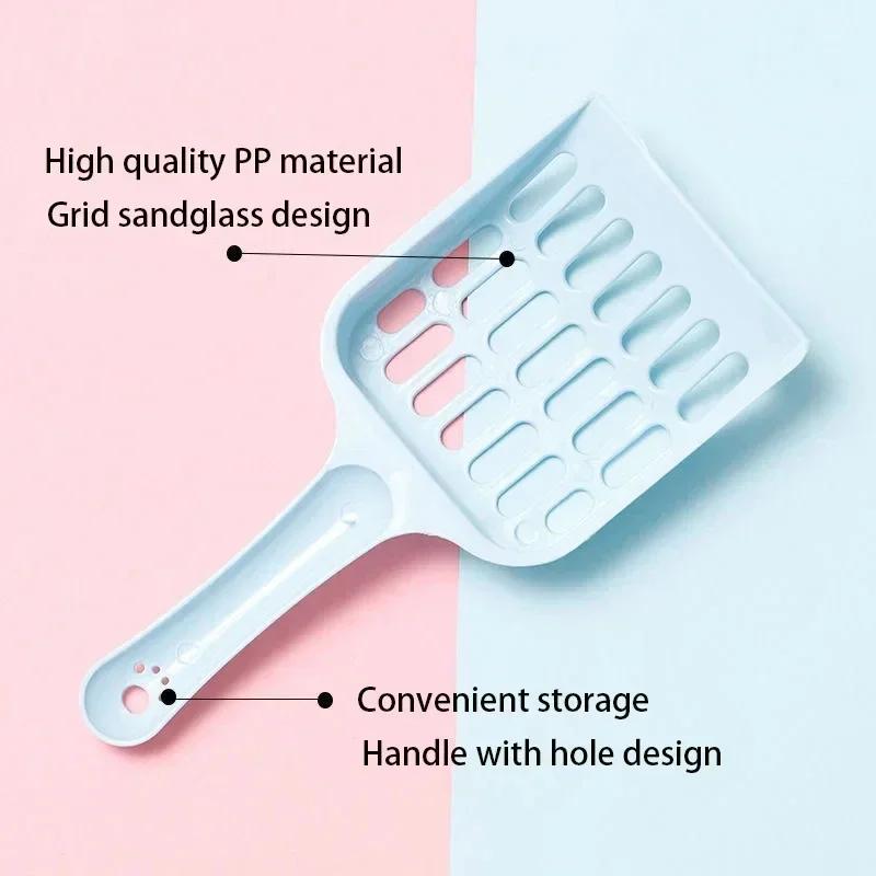 

Durable Thick Cat Litter Shovel Cat Scoop Shovel Waste Tray Pet Cleaning Tool Plastic Cat Sand Toilet Supplies Cleaner Spoons