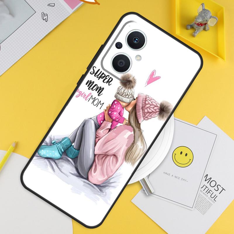Baby Mom Daughter Girl Son Dad For OPPO Reno 12F 14F 13F 11F 10 11 12 13 14 Pro 7 8 Lite 8T OPPO Find X6 X5 X8 X9 Pro Case