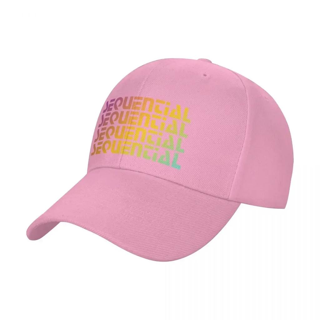 Rainbow Sequential Baseball Cap Designer Cap Mens Big Size Hat Caps Women Mens