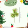 3x Weihnachtskugel-Picks Grasdeko mit Kugeln Rot Grün Büro, Hochzeit, Tafelaufsatz, Party Zuhause