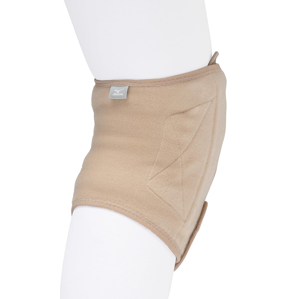 Mizuno Knee Support Adjustable Size LL Belt, Elastic, Thin, Tightness, Unisex, C2JSB002, Beige,